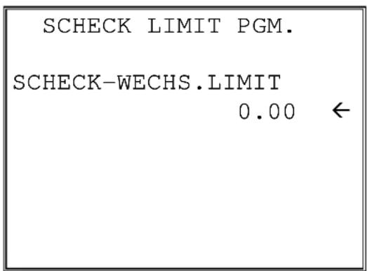 SAMSUNG ER-600 - Scheck - Rückgeld Limit - 1