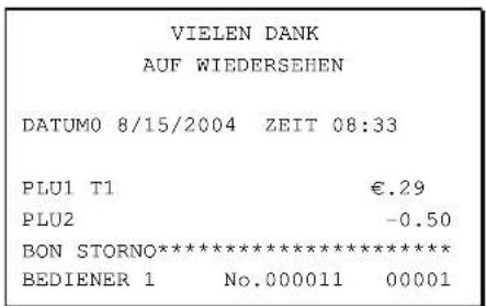 SAMSUNG ER-600 - Bon Storno - 1
