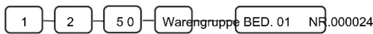 SAMSUNG ER-5115 - Überschreiben eines Warengruppen-Einzelposten-Preises - 1