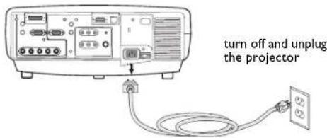 INFOCUS LP840 - Changing the lens - 2