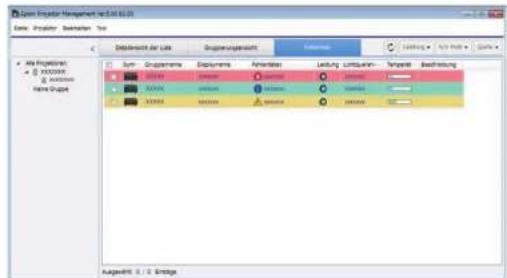 Data Projector Management is 0.00 GB File: Projekter, Betriebler, For Debriefsicht der Litter, Dugewertungsrecht, Referente Sym- Kategorie Displayme, Amortiven Leistung Limitation-TempoSet Bestehung SOM 30040 mm/min Amortiven Amortiven XOM 10000 mm/min Amortiven Amortiven XOM 20000 mm/min Amortiven Amortiven Ausgewicht: 0 / 0 Erträge