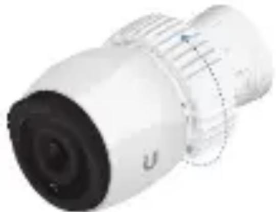 Close-up of a white cylindrical device with black and white sections, no visible text or symbols