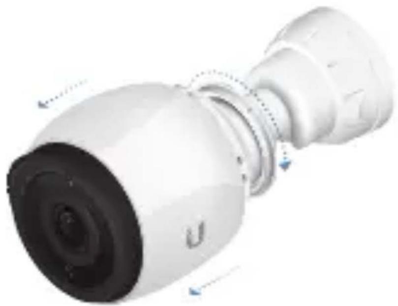 3D rendering of a white showerhead with black lens and blue control buttons (no text or symbols visible)