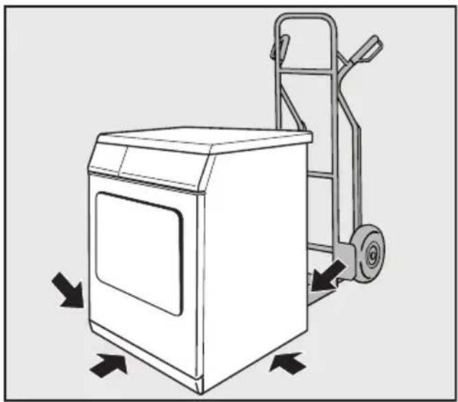 MIELE PT 7137 WP - Trockner zum Aufstellungsort transportieren - 1
