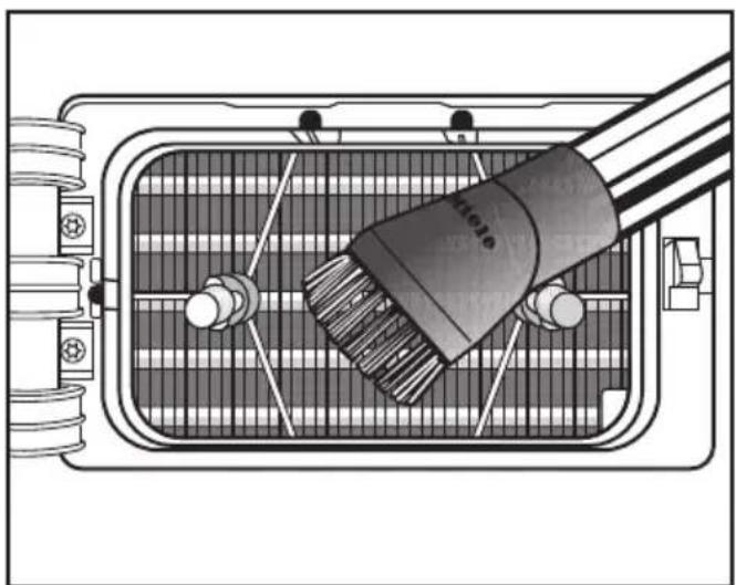 MIELE PT7137WP Vario - Montageklappe und Wärmetauscherraum reinigen - 2