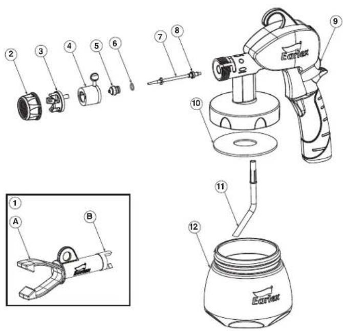 EARLEX HV2900 - EXPLODED PARTS VIEW - 1
