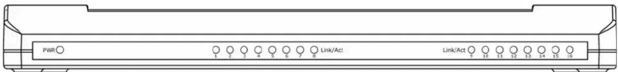 Getnet GS-216P - Front Panel - 3