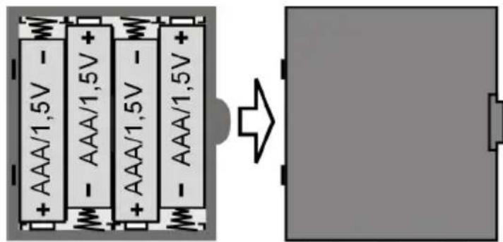 Sanotec MD 11540 - Batterien einlegen - 1
