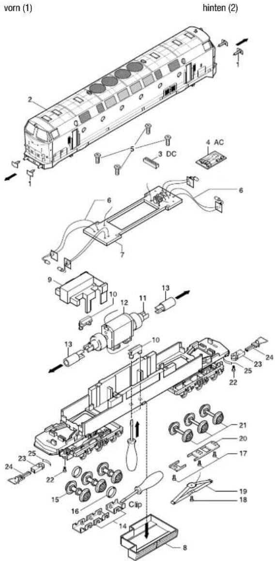 Brawa 41088 BR 119 (HO) - Wartungsarbeiten - 1