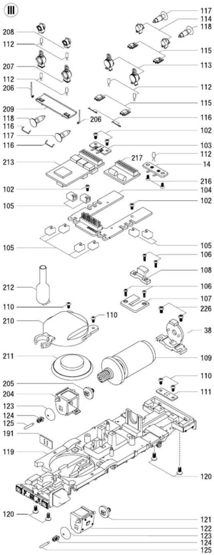 Brawa 40304 BR 94.1 - Ersatzteilliste Spare parts list - 1