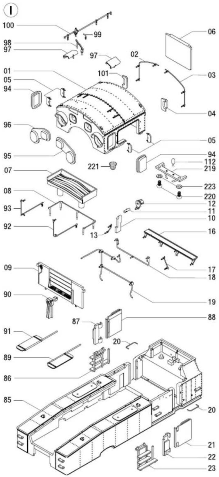Brawa 40304 BR 94.1 - Ersatzteilliste Spare parts list - 1