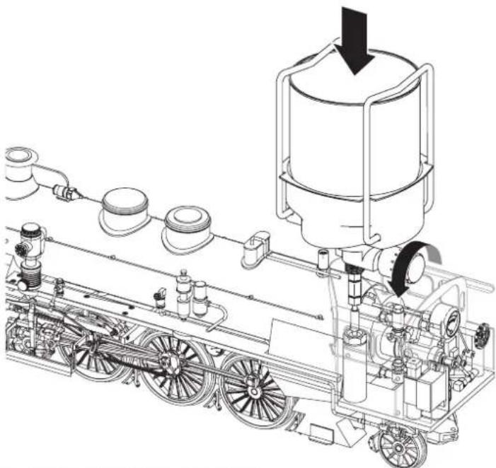 Märklin 55005 S 3-6 K.Bay Steam - Gastank der Lokomotive befüllen - 3