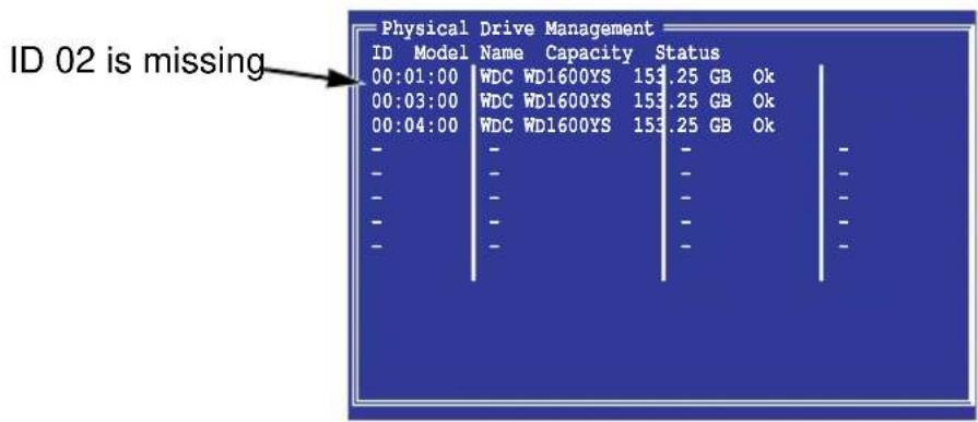 Promise Technology SuperTrack TX8658 - Finding the Failed Drive in SuperBuild - 1