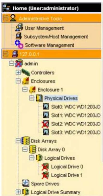 Promise Technology SuperTrack TX8658 - Finding the Failed Drive in WebPAM PRO - 1