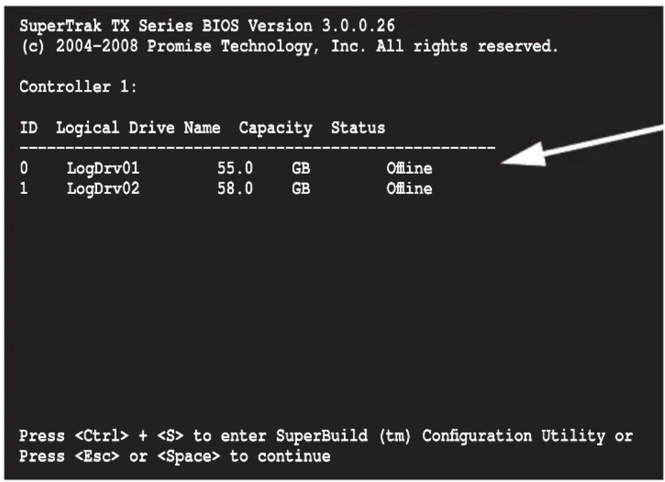 Promise Technology SuperTrack TX8658 - SuperTrak BIOS - 3