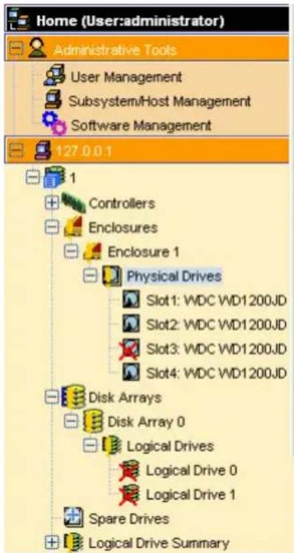 Promise Technology SuperTrack EX8658 - Finding the Failed Drive in WebPAM PRO - 1