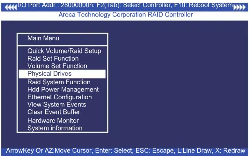 Areca ARC-1213-4I - Physical Drives - 1