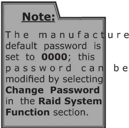 Areca ARC-1213-4I - Starting the McBIOS RAID Manager - 4