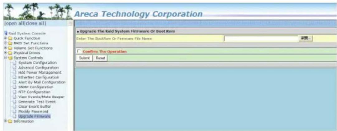 Areca ARC-1213-4I - Update Firmware - 1