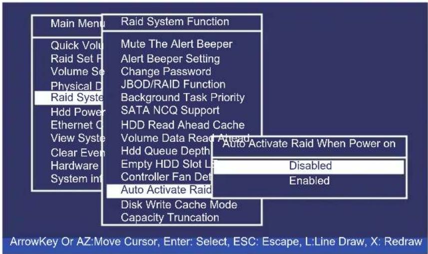 Areca ARC-1213-4I - Auto Activate Raid Set - 1