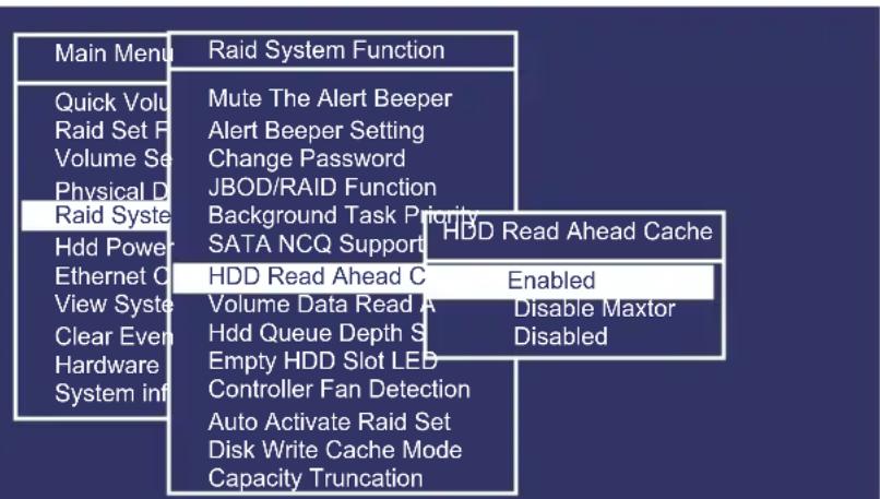 Areca ARC-1213-4I - HDD Read Ahead Cache - 1