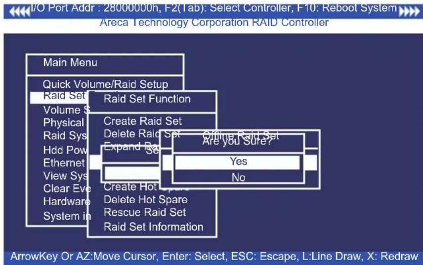 Areca ARC-1213-4I - Offline Raid Set - 1