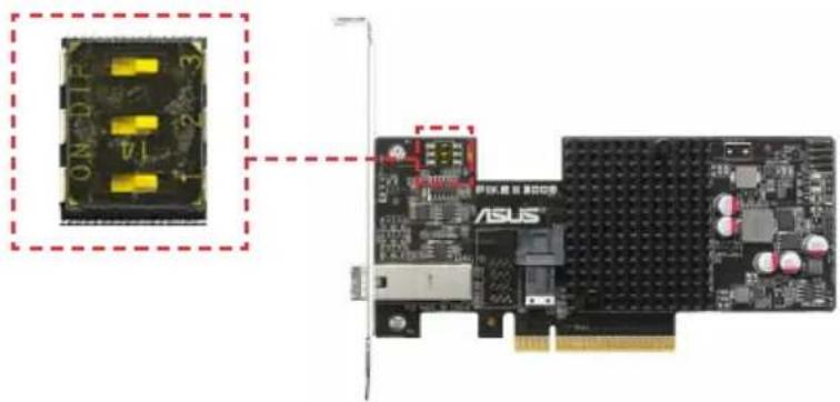 ASUS PIKE II 3008-8i - PIKE II 卡开关设置 - 1