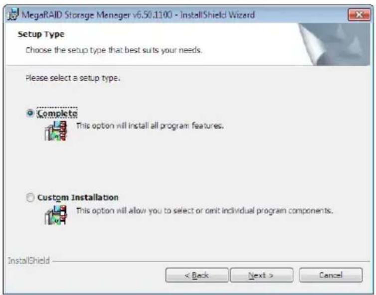 ASUS PIKE II 3008-8i - 在 Microsoft Windows 操作系统中安装 MegaRAID Storage Manager 软件 - 2