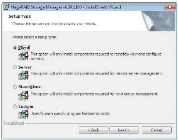 ASUS PIKE II 3008-8i - 在 Microsoft Windows 操作系统中安装 MegaRAID Storage Manager 软件 - 3