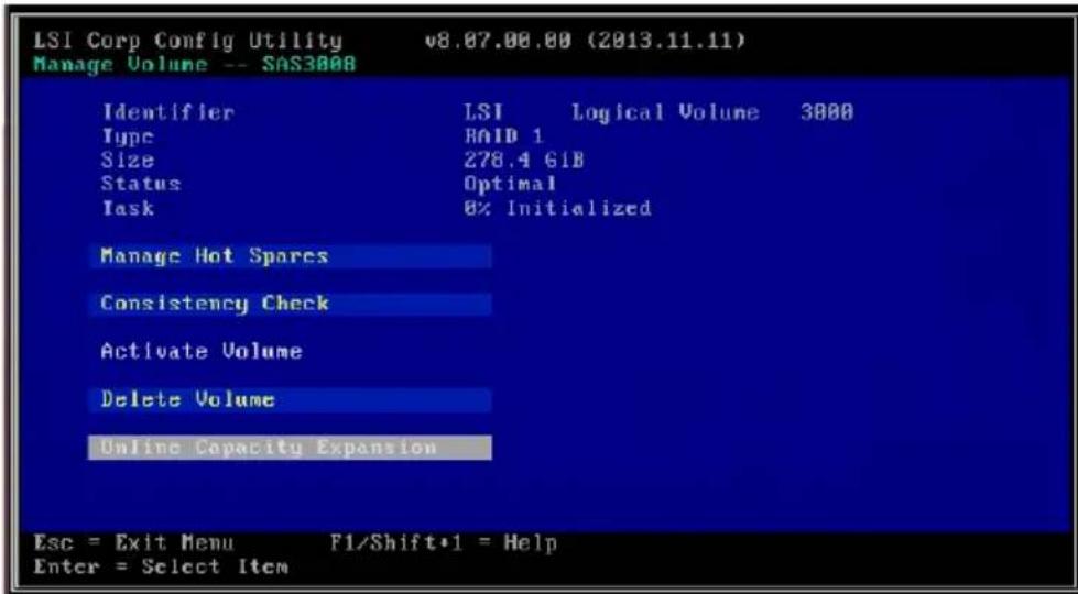 ASUS PIKE II 3008-8i - 管理 hot spare - 20