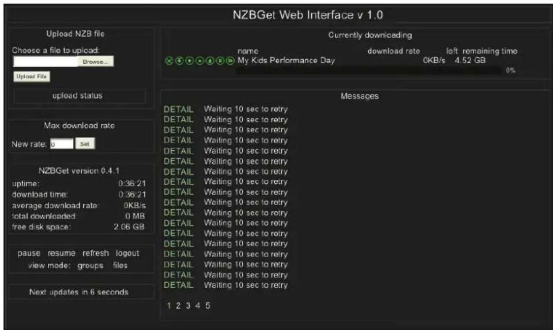 POPCORN HOUR A-400 - Auf den NZBGET-Client zugreifen - 2