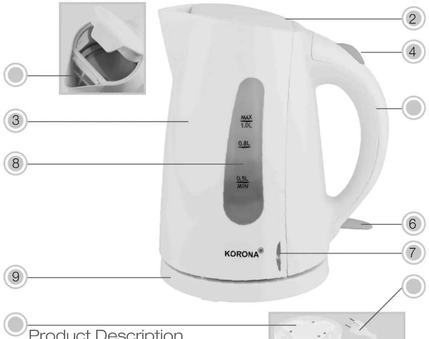 KORONA 20120 - Special Safety Instructions - 1