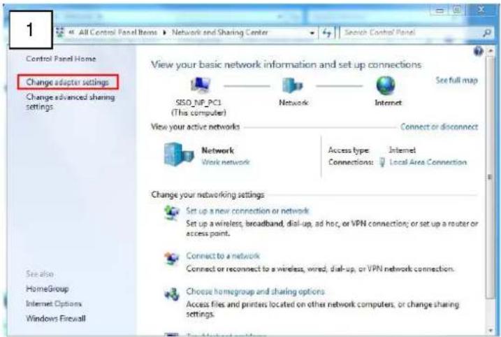 ACTi I25 - Manually adjust the IP address of the PC: - 1