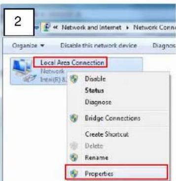 ACTi E270 - Manually adjust the IP address of the PC: - 2