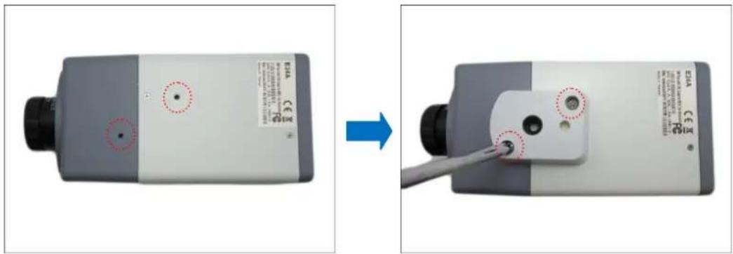 ACTi E270 - Step 2: Attach the Mounting Block - 2