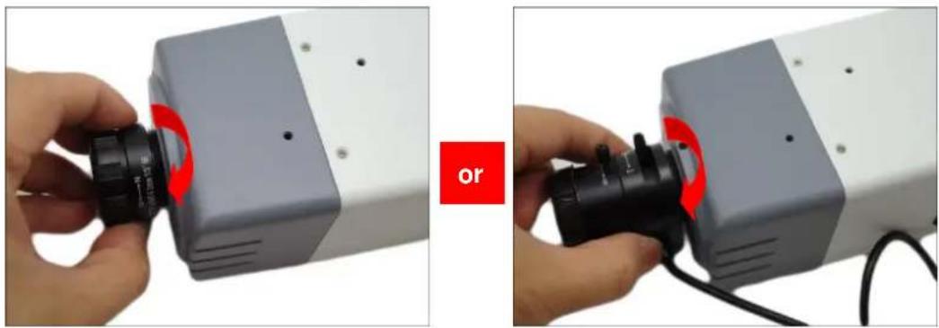 ACTi E270 - Step 1: Attach the Camera Lens - 4
