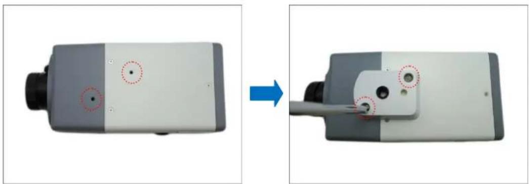 ACTi E270 - Step 2: Attach the Mounting Block - 1