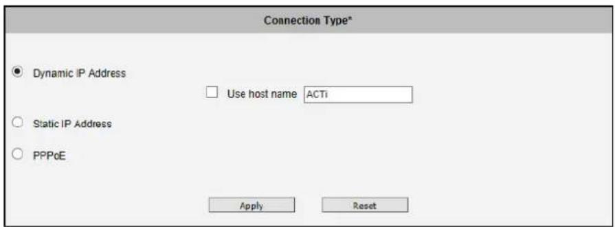 ACTi E13A - Connection Type - 1