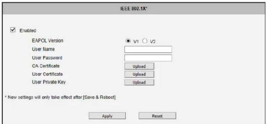 ACTi E13A - IEEE 802.1X - 1