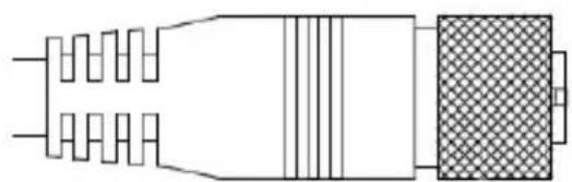 Geovision GV-MFD2401-3F - Waterproof M12 4-Pin Female Connector - 1