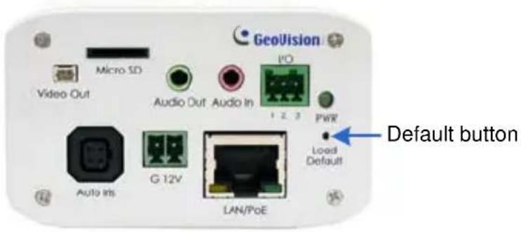 Geovision GV-BX320D-1 - Loading Factory Default - 1