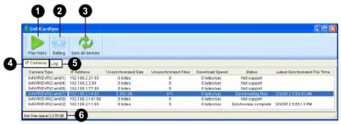 Geovision GV-BX1500-3V - The GV-SDCardSync Utility Window - 1