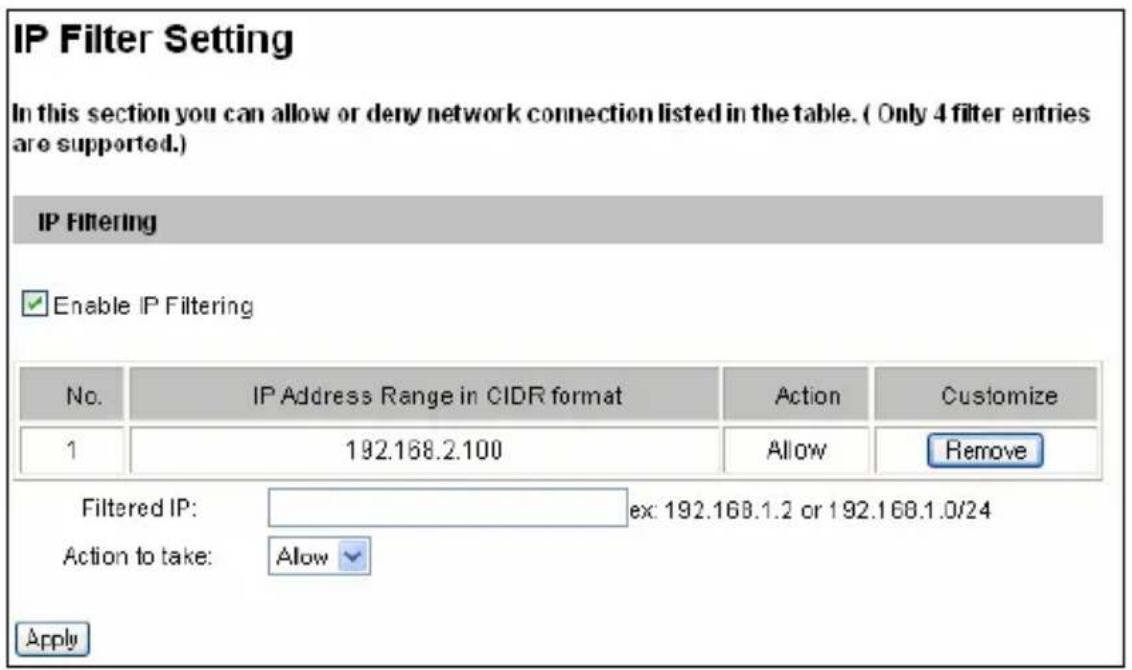 Geovision GV-BX1500-3V - IP Filter Settings - 1