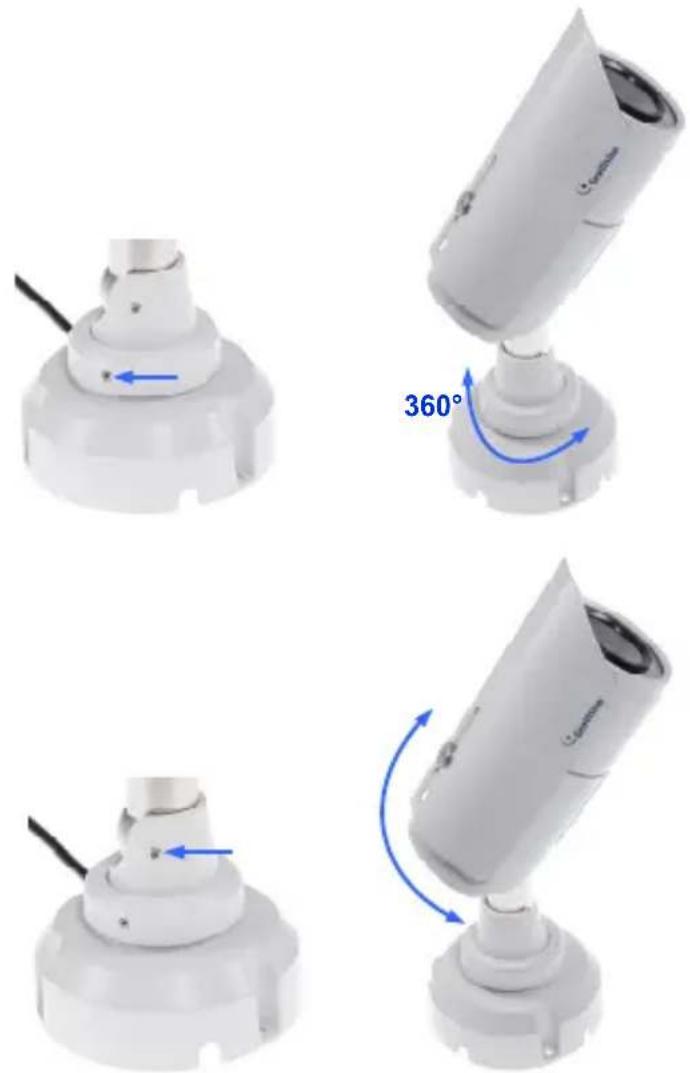 Geovision GV-BL2500 - Adjusting the Angles - 1