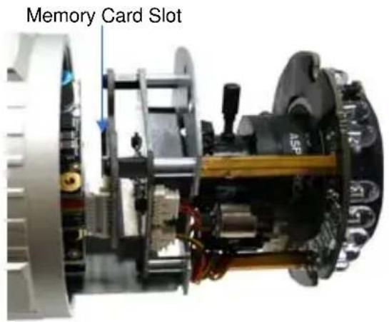 Geovision GV-BL3410 - Adjusting Lens and Inserting a Memory Card - 5