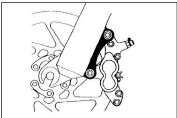 Mechanical assembly diagram showing a linkage mechanism with no visible text or symbols