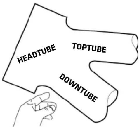 HEADTUBE TOPTUBE DOWNTUBE