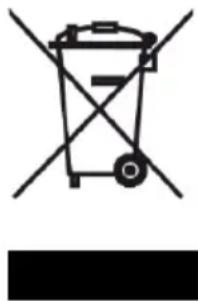 Symbol of a trash bin with crossed lines indicating no waste or restriction, accompanied by a solid black rectangle below (no text or symbols)