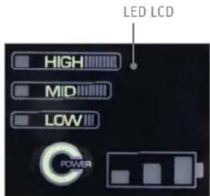 LED LCD HIGH MID LOW POWER