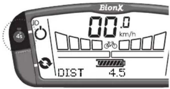 BionX 00.0 km/h DIST 4.5